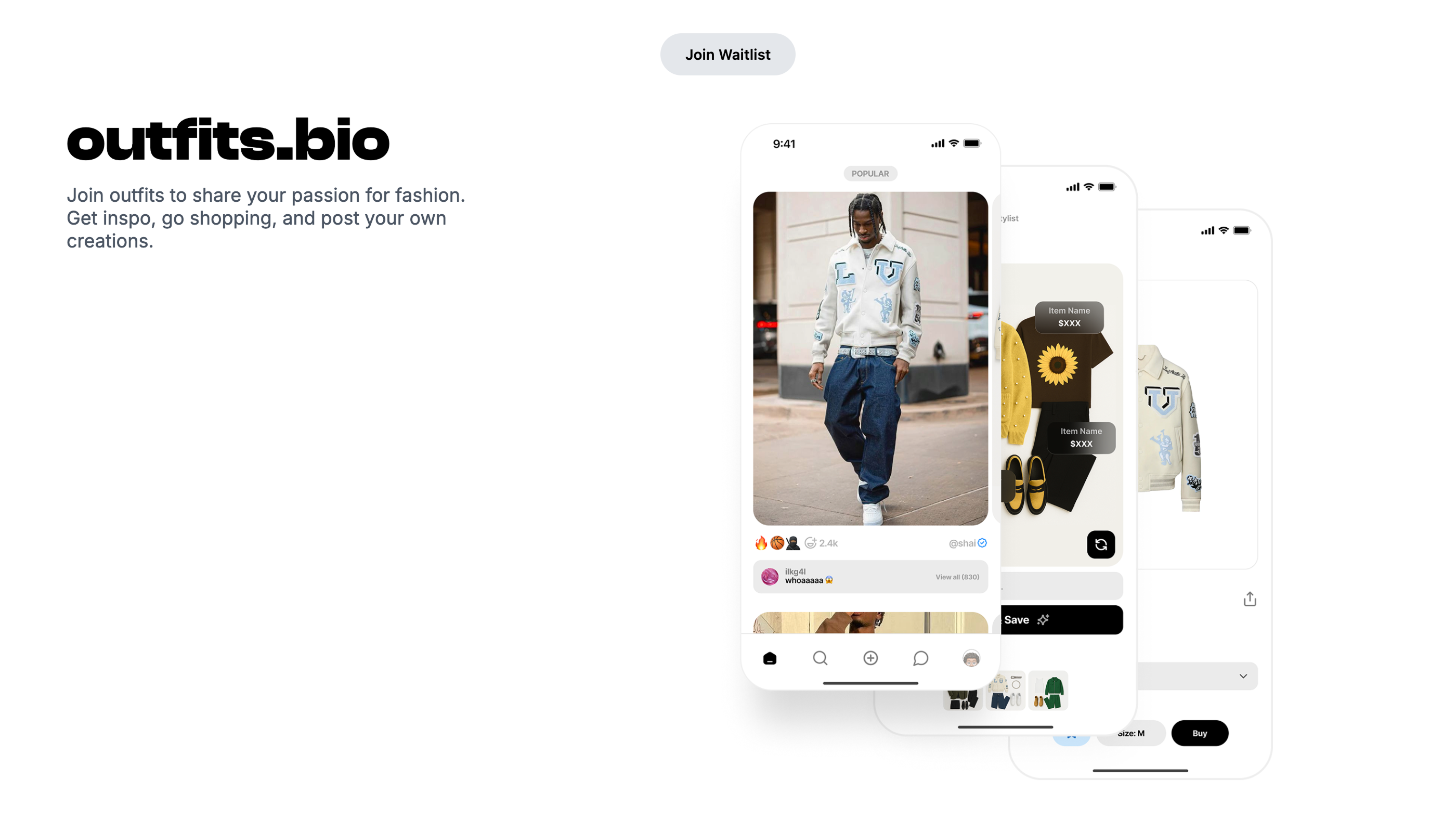 Outfitsbio Landing